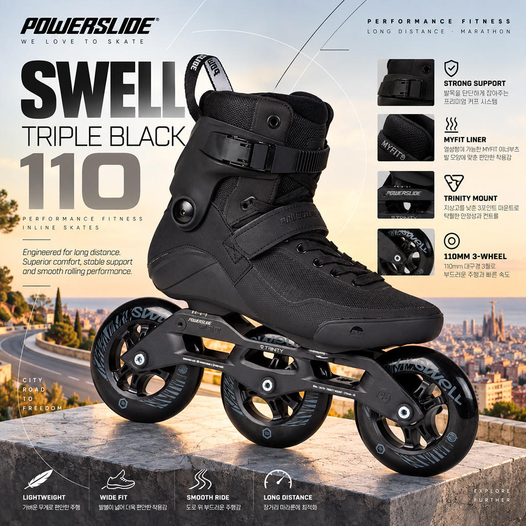 Powerslide Triple Black 110